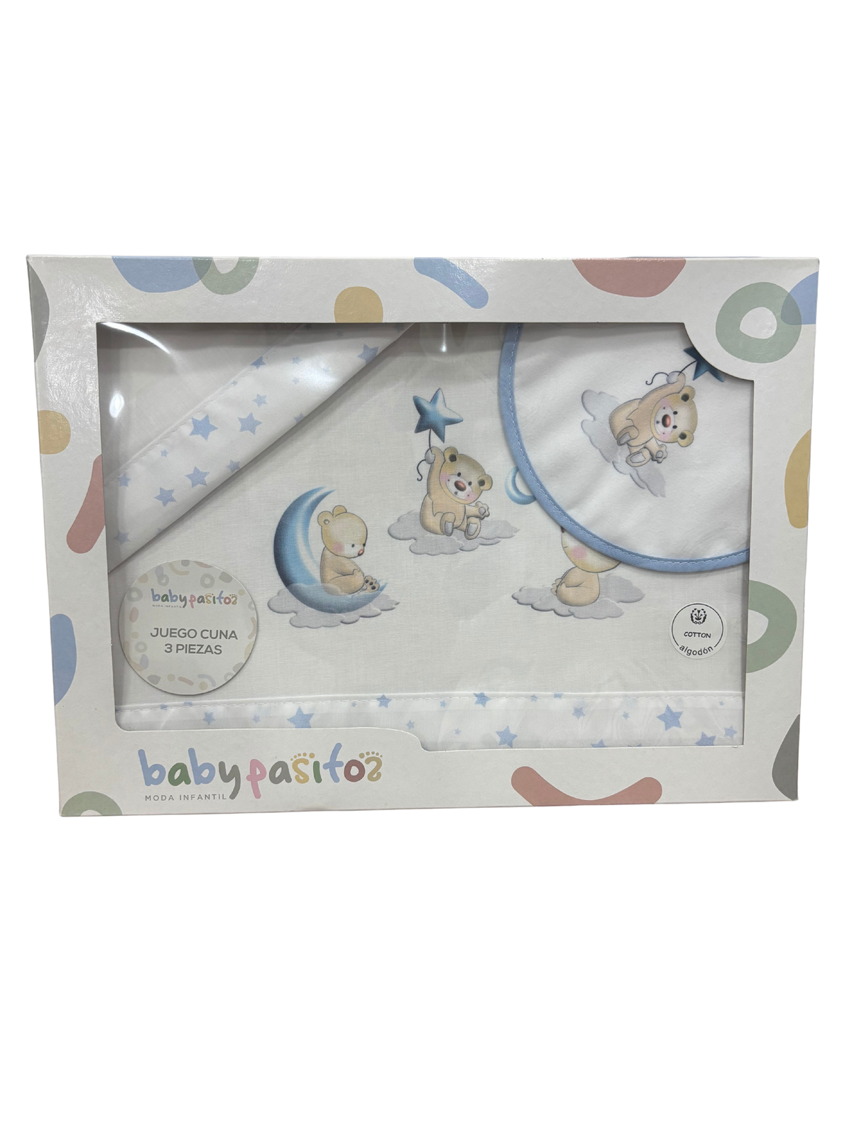 Cuna Estelar Azul + Babero