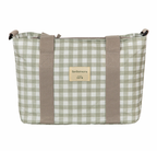 Bolso + Cambiador Vichy Verde Bimbidreams