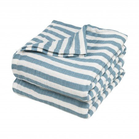 Pack Muselinas 30x30 Rayitas Blue