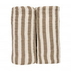 Pack Muselinas 30x30 Rayitas Beige