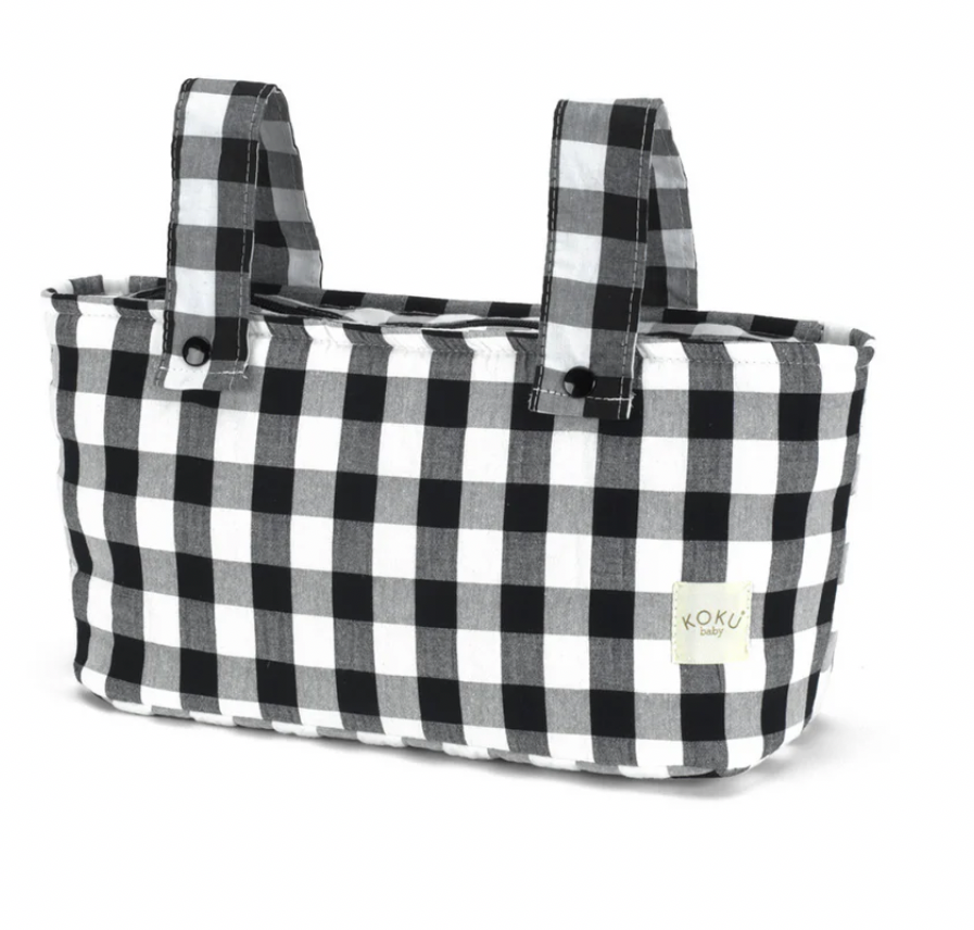 Bolso Mini Vichy Negro Koku