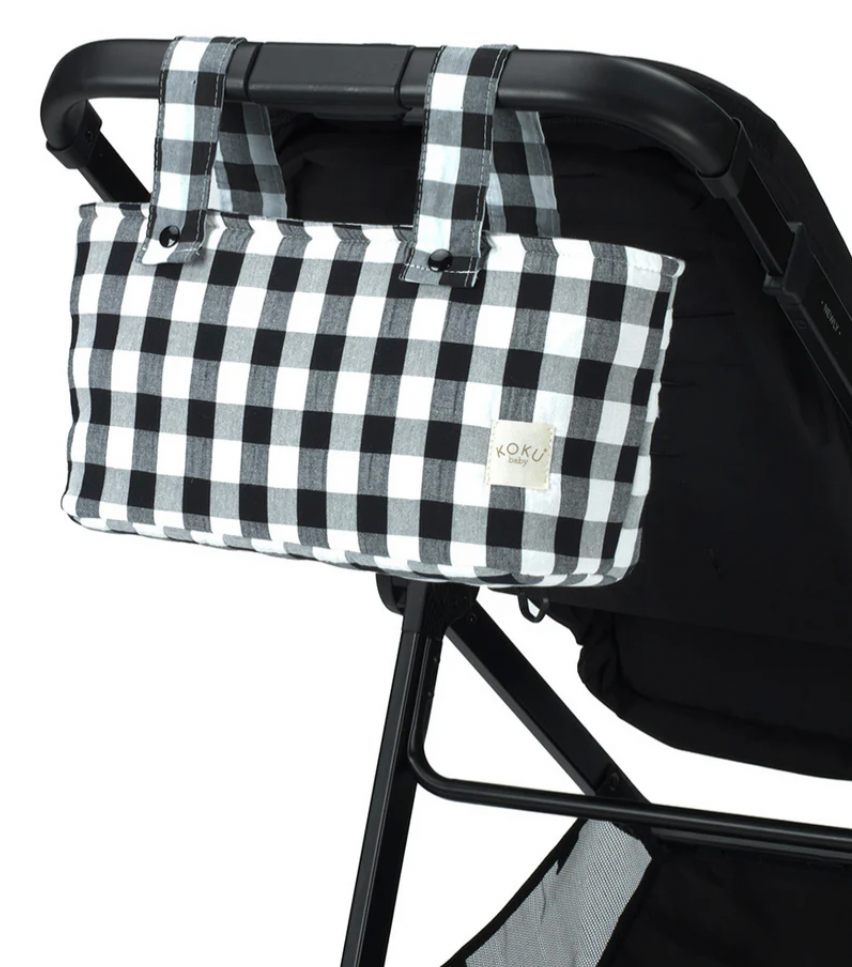 Bolso Mini Vichy Negro Koku