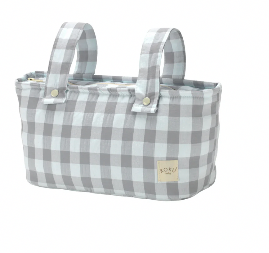 Bolso Mini Vichy Gris Koku