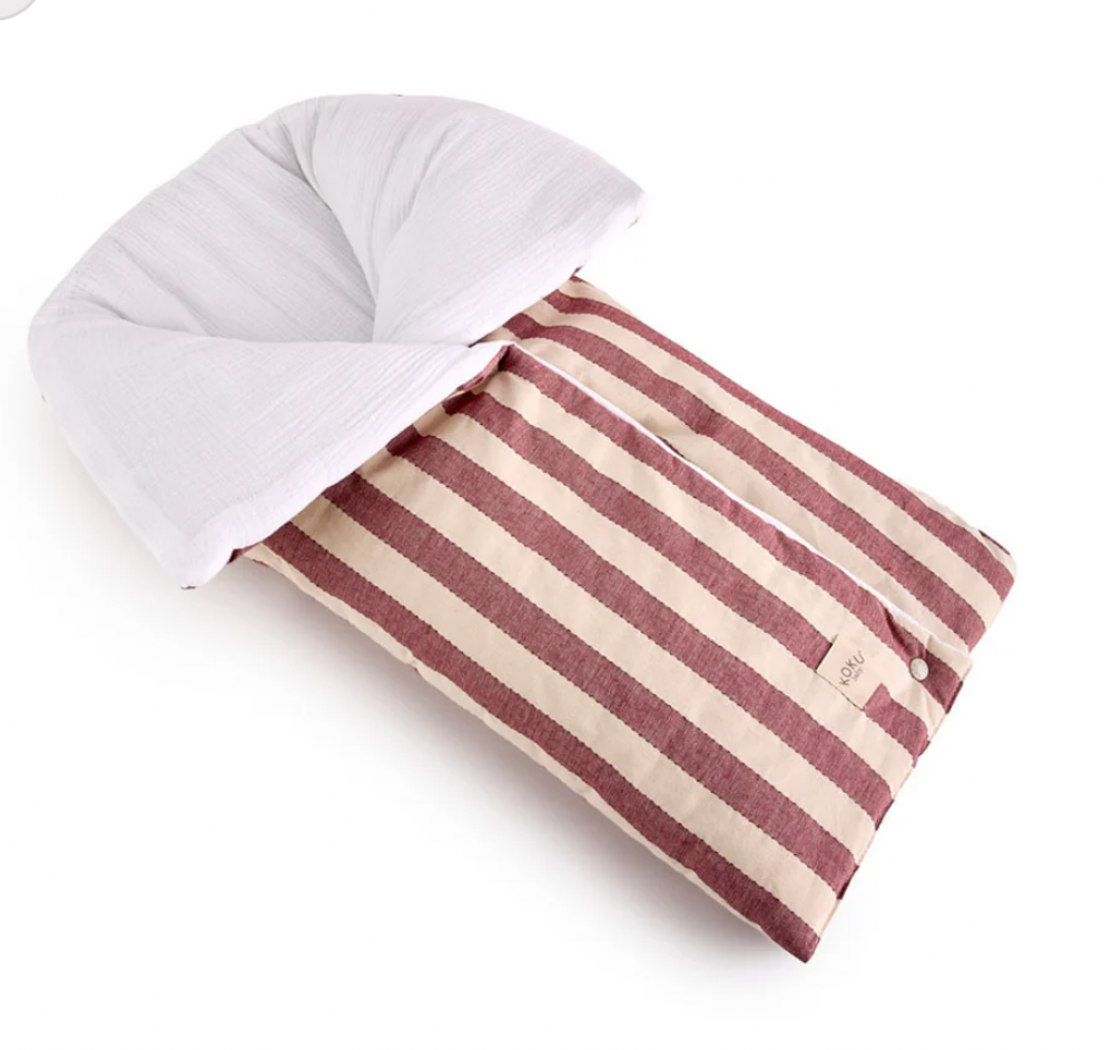 Saco Capazo Stripe Burdeos Koku