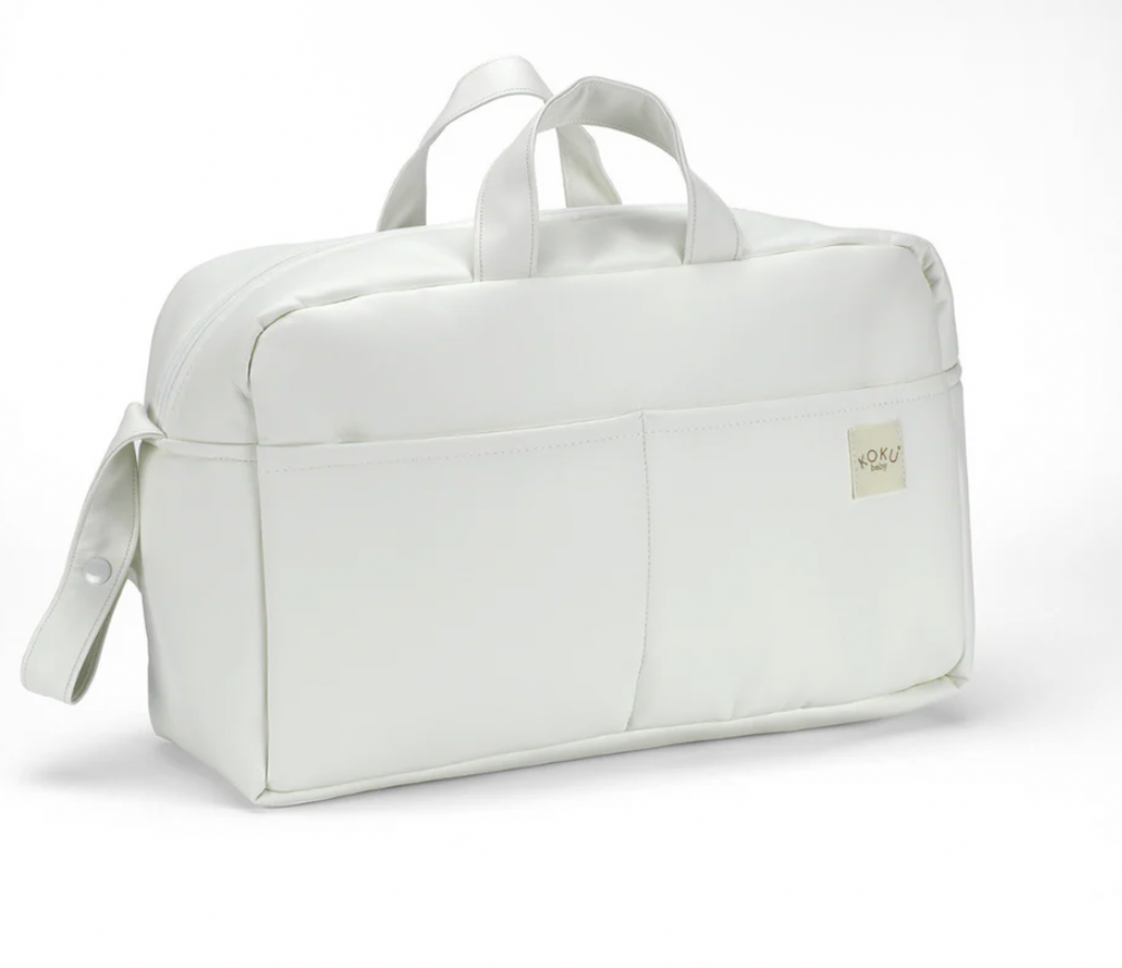 Bolso Maternidad Blanco Polipiel Koku
