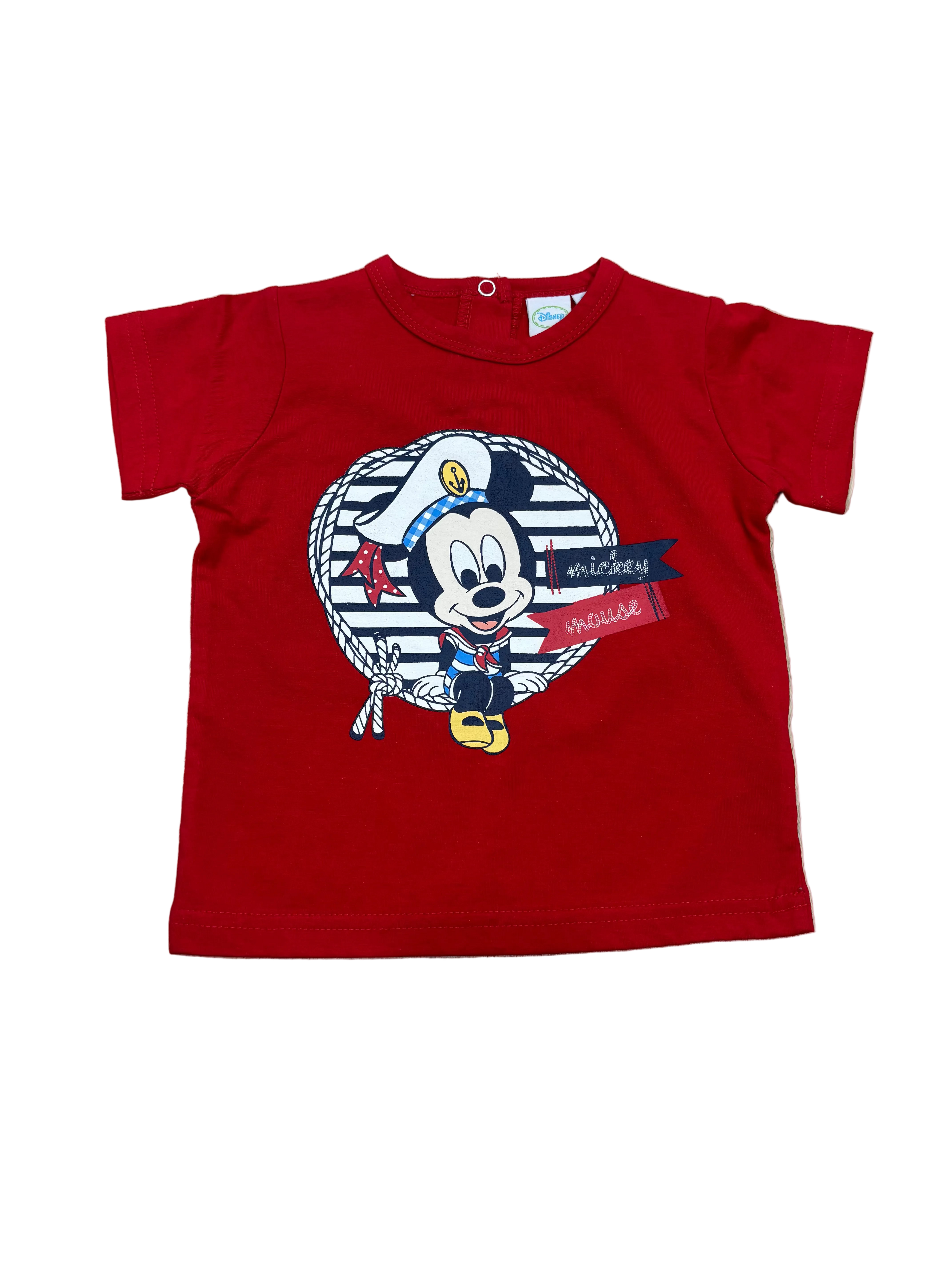Camiseta Mickey Marinero Rojo