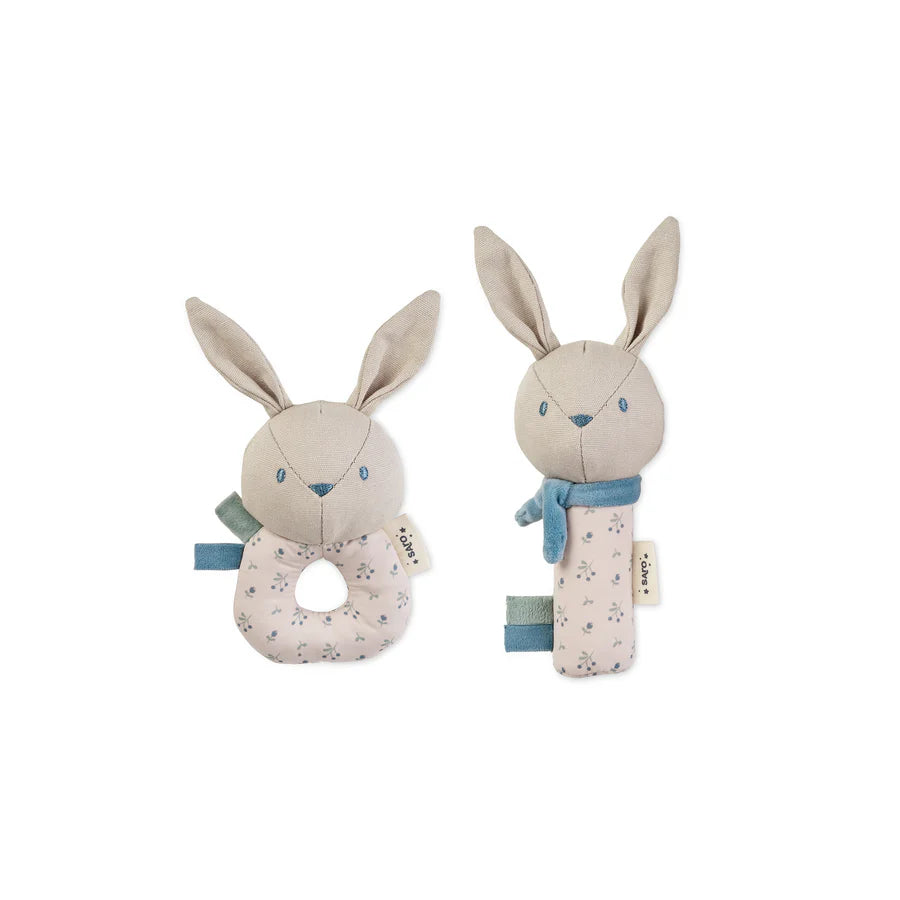 Set Sonajero Conejito Azul