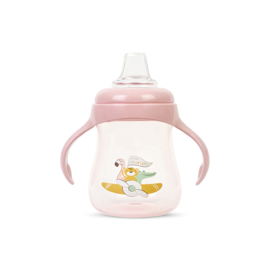 Taza Antigoteo Little Explorers Rosa