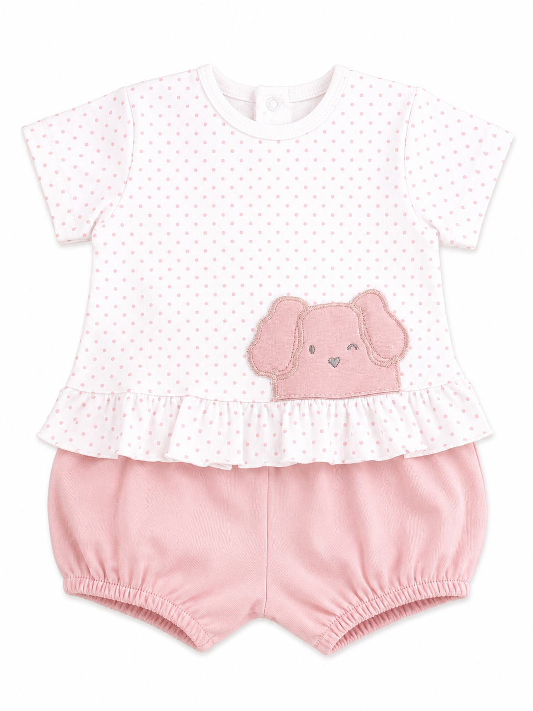 Conjunto Perrito Rosa