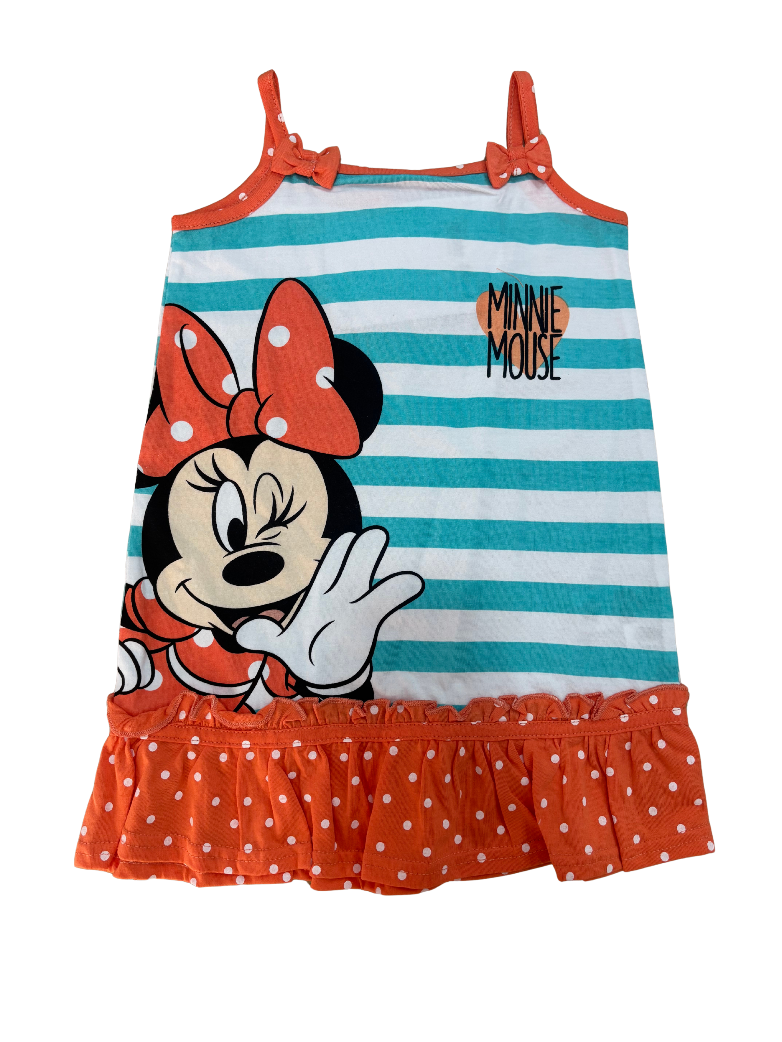 Vestido Minnie Verde Agua