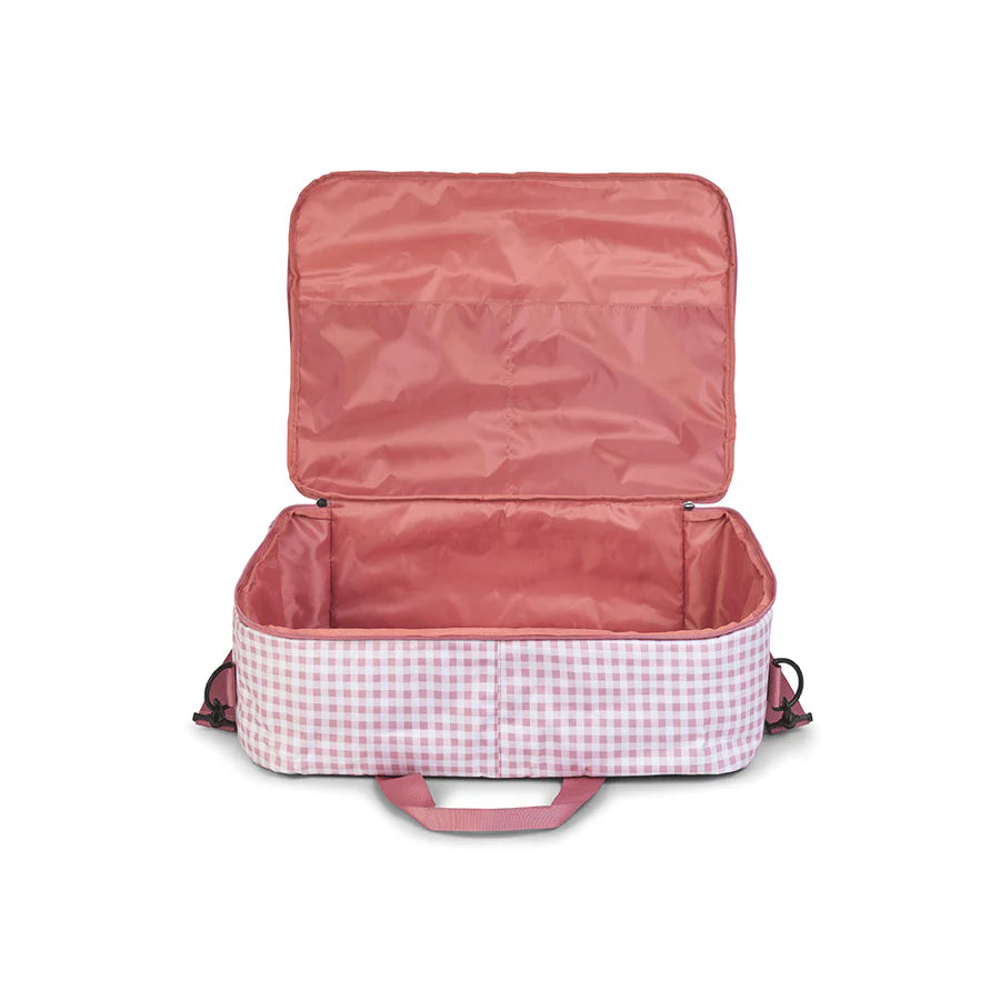 Bolso Maternal Vichy Rosa Saro