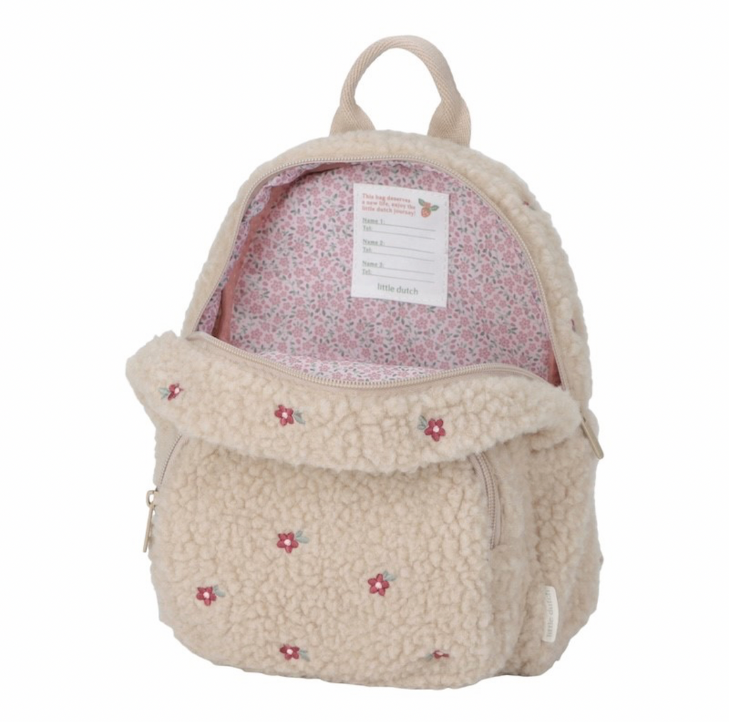 Mochila Teddy Florecitas Little Dutch
