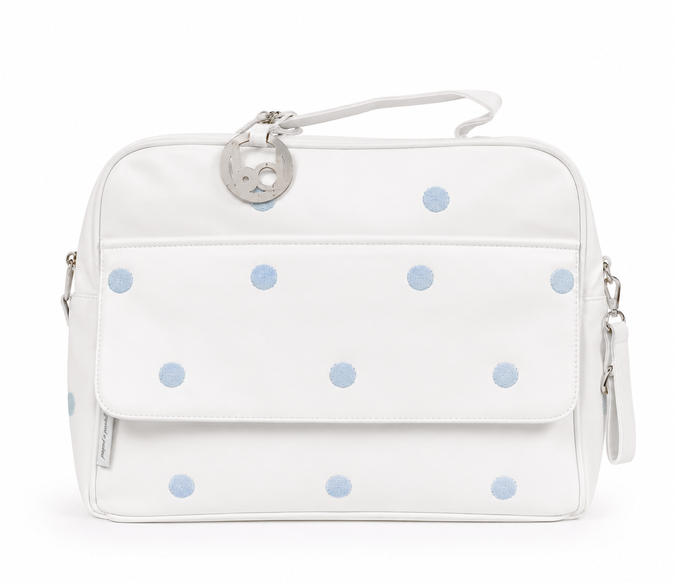 Bolso Maternidad + Cambiador Bimbidreams Azul Lunares