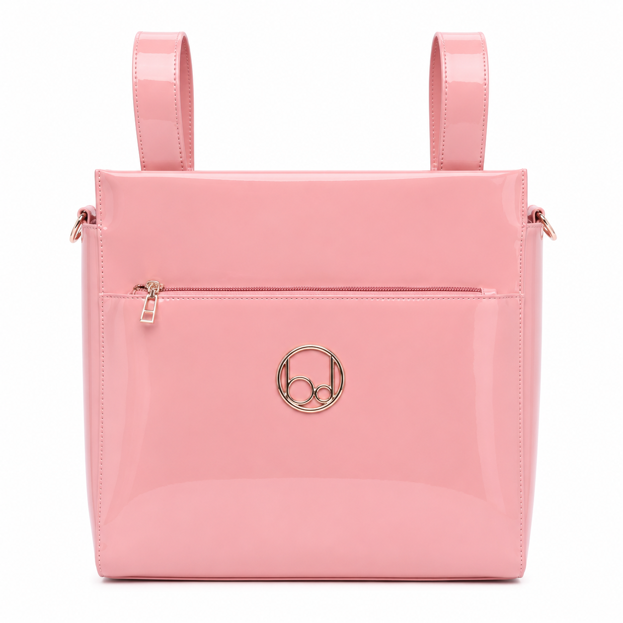 Bolso Losagne Charol Rosa + Cambiador