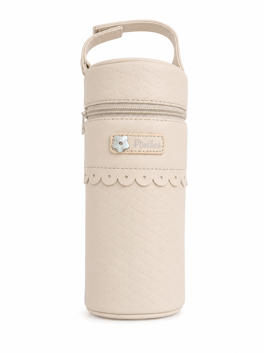 Porta biberones térmico Rombos Beige