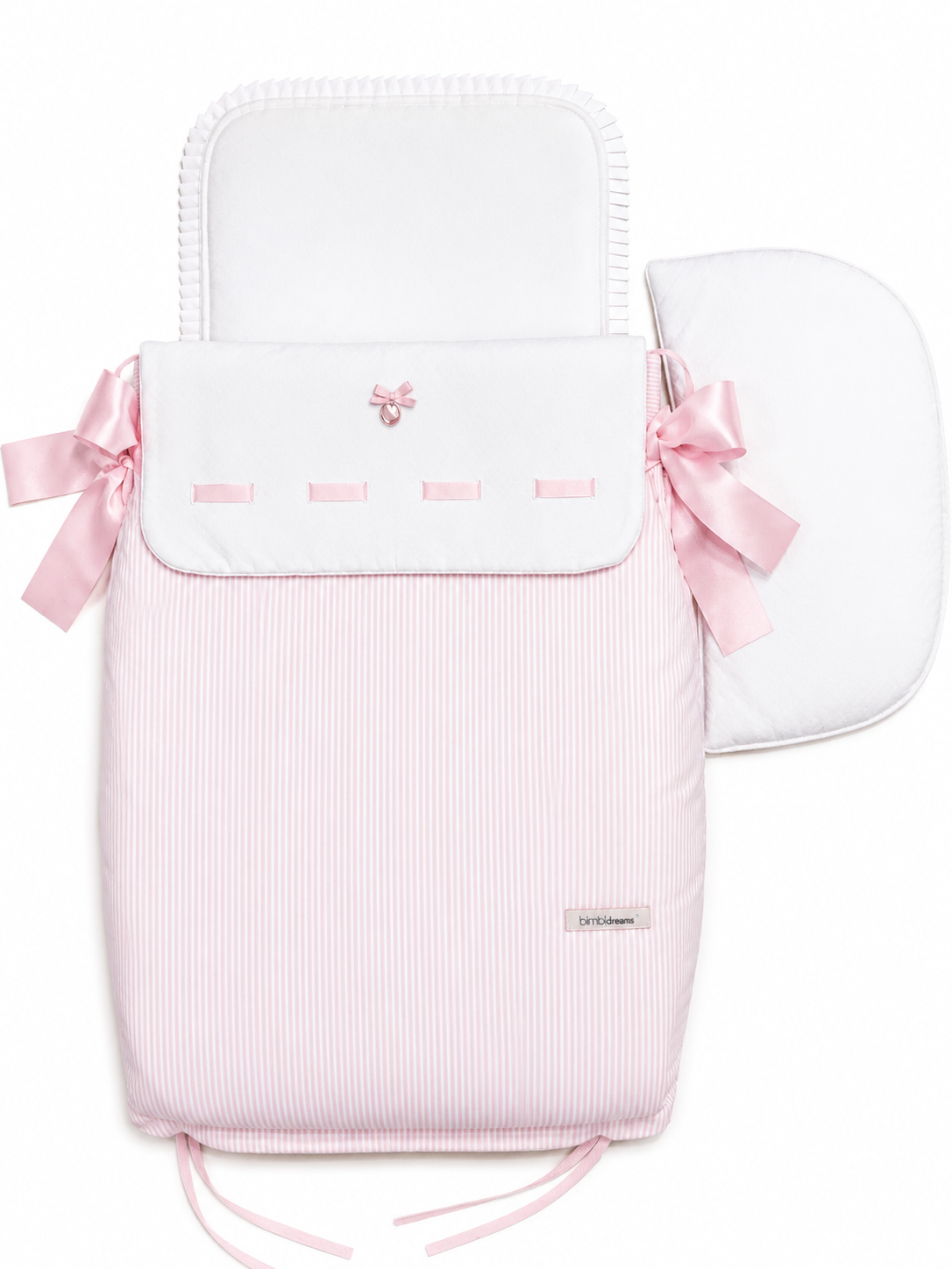 Saco Capazo con Almohada Suiza Rosa