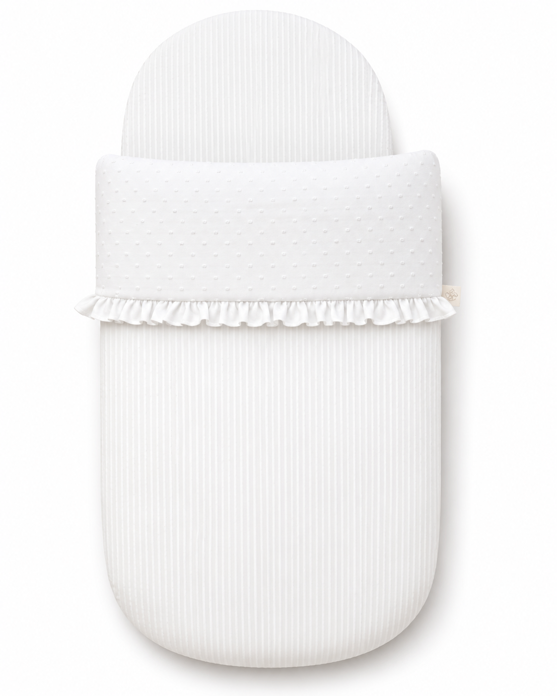 Saco Capazo Pureza Plumeti Blanco