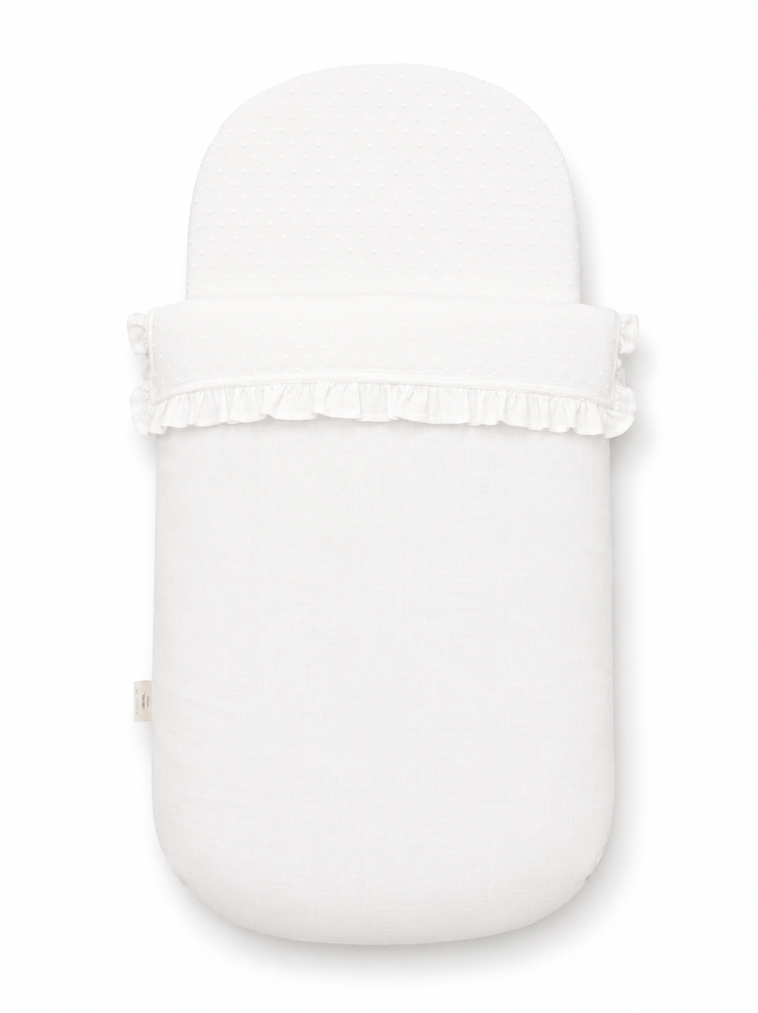 Saco Capazo Bohemia Blanco Plumeti