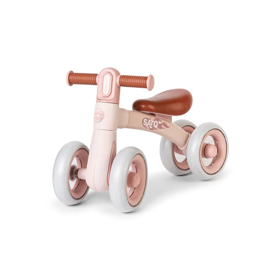 Bicicleta de Equilibrio Rosa con Luz