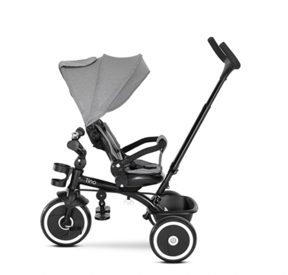 Triciclo Evolutivo Tino Gris Rotación 360