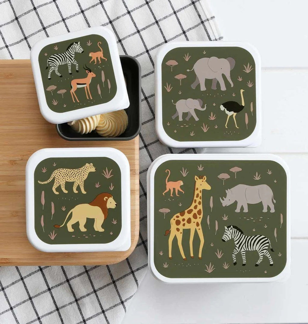 Set 4 Cajas Snack Savanna Little Dutch