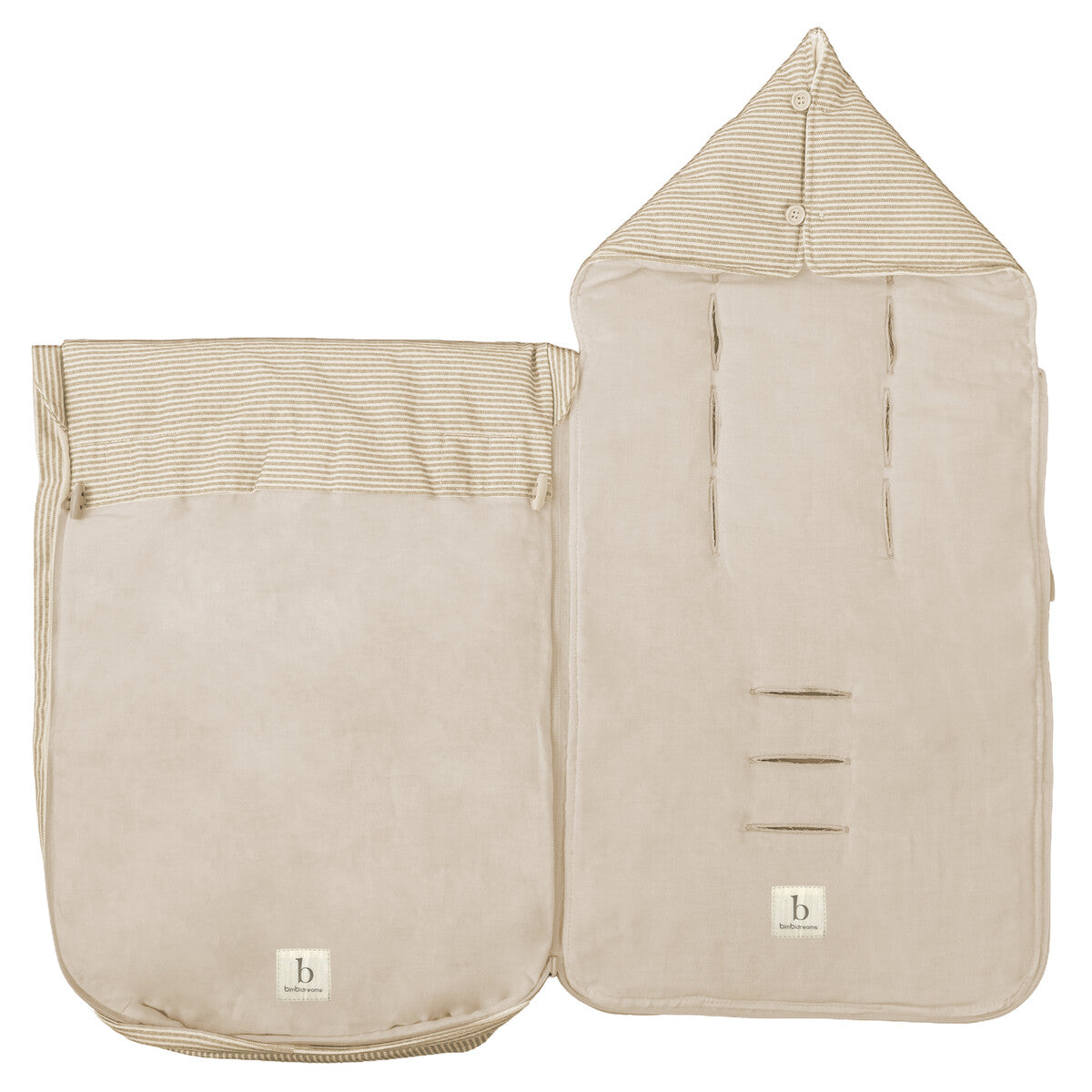Saco Capazo Con Capucha Lino Bimbidreams