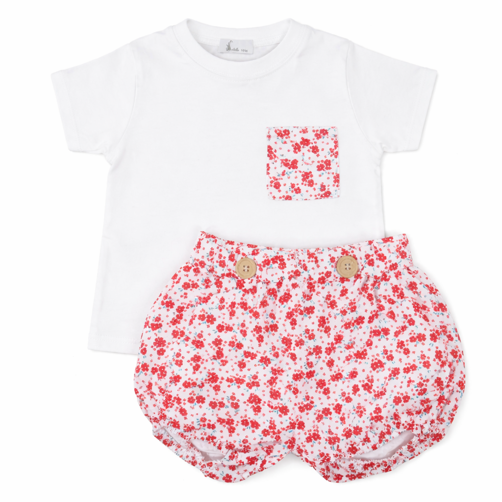 Conjunto Flores rojas