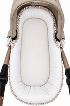 Cubre Capazo Mixto Plumeti Blanco Volante Vichy