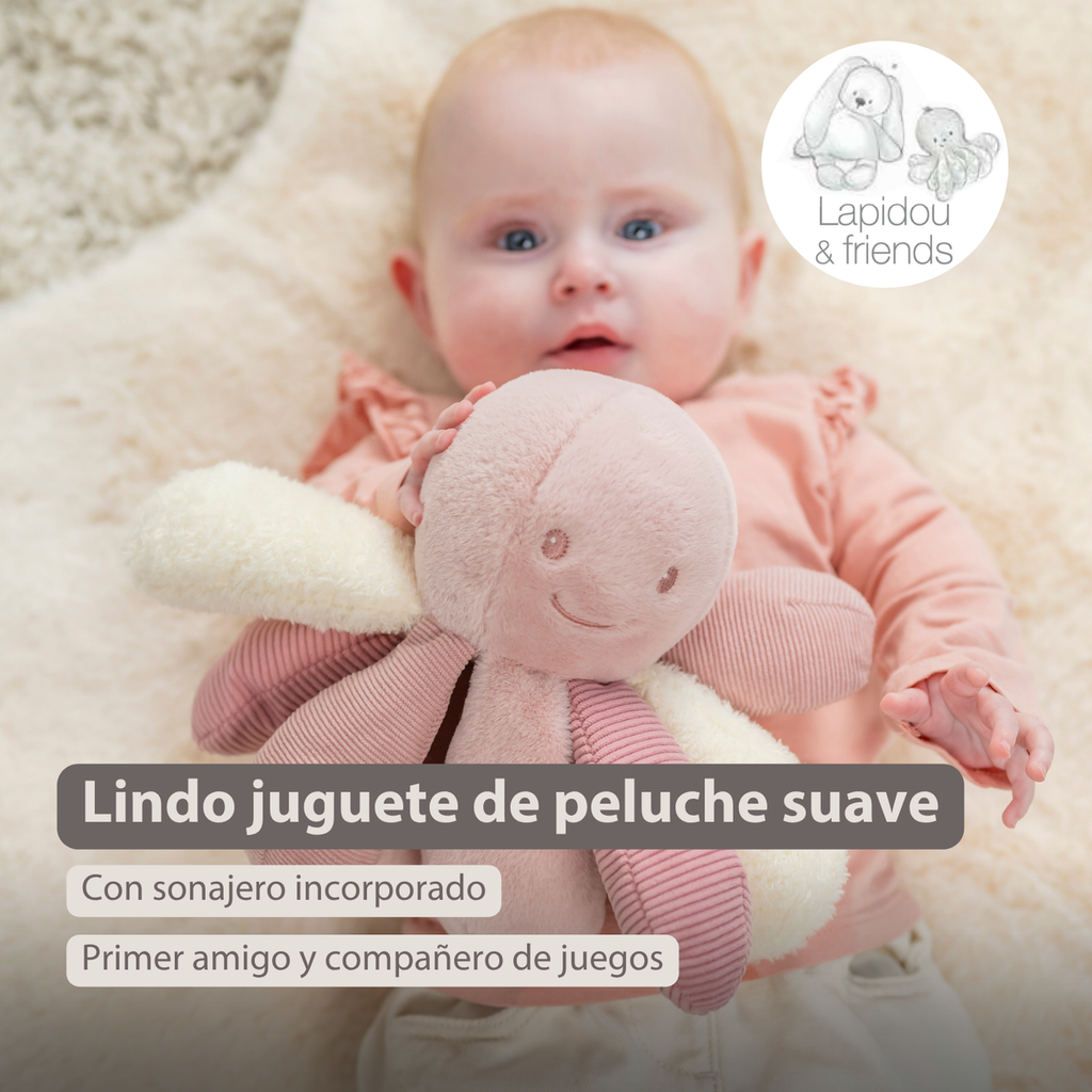 Sonajero Pulpo Rosa Nattou