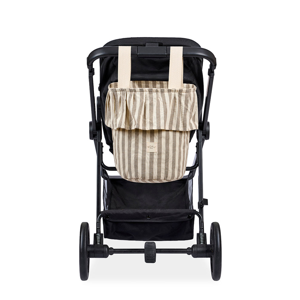 Bolso Basket Stripe Beige Koku
