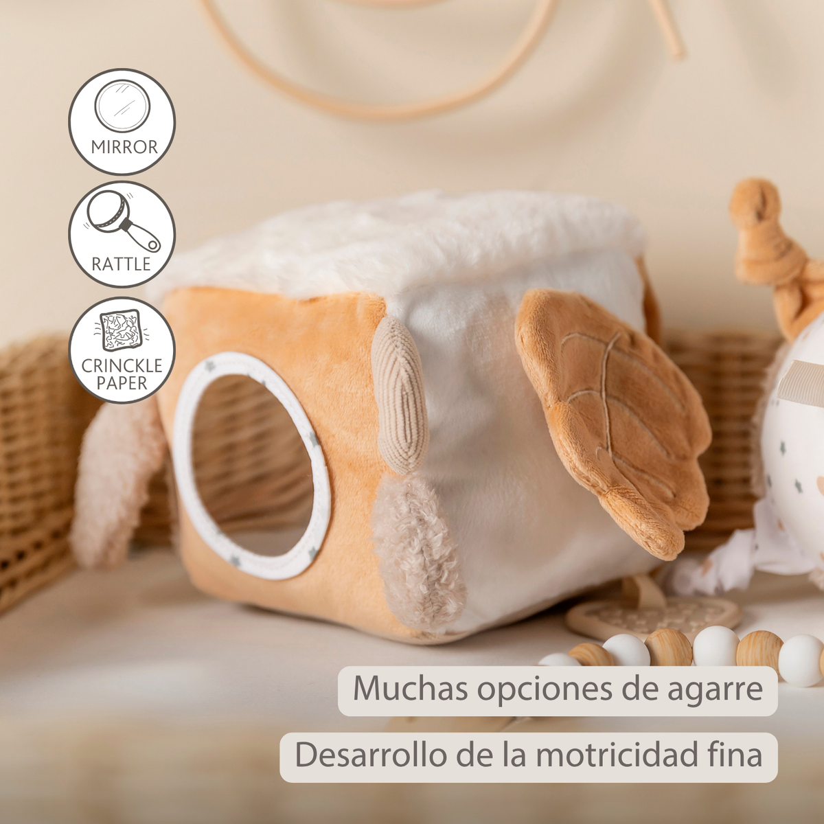 Cubo Actividades Beige Nattou