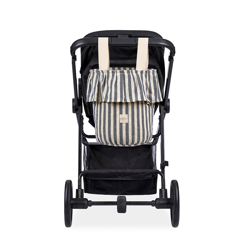 Bolso Basket Stripe Gris Koku