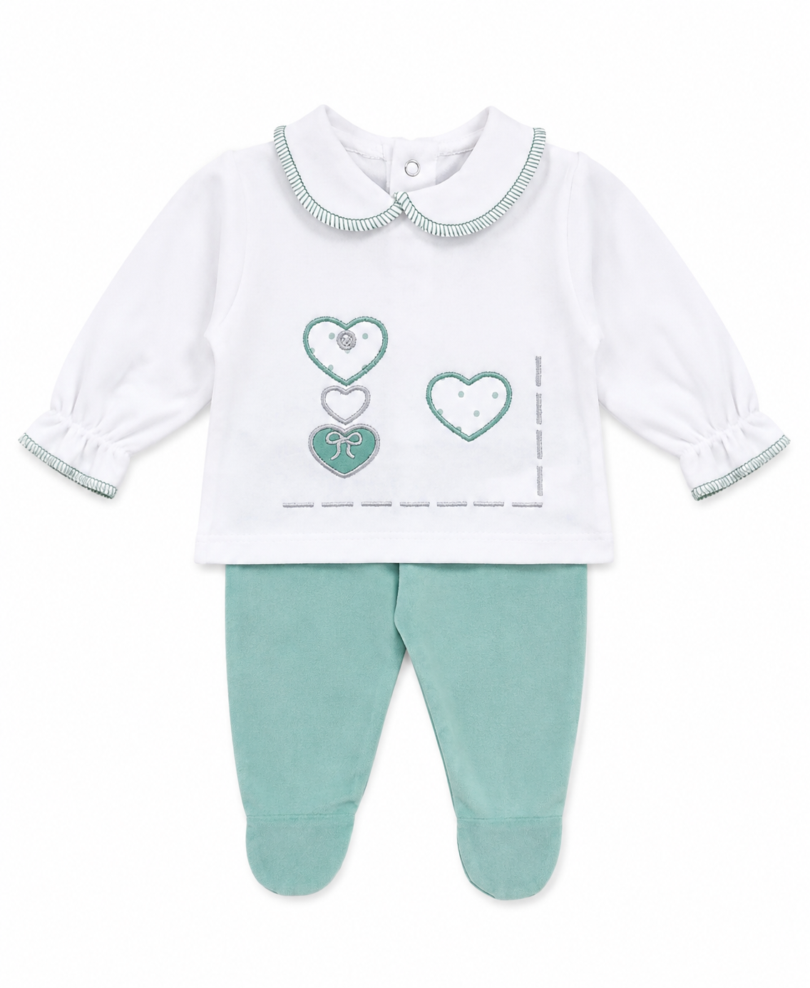 Conjunto Corazón Verde
