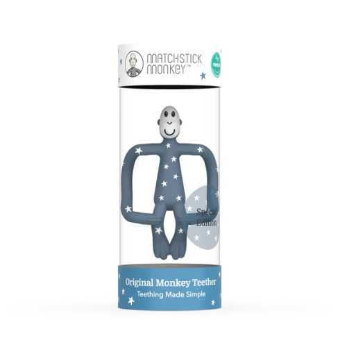 Mordedor Matchstick Monkey Azul - Estrellas