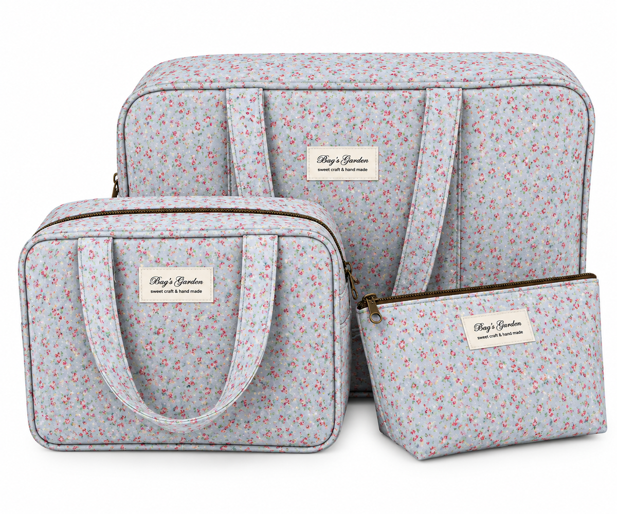 Pack Bolsos Azul flores