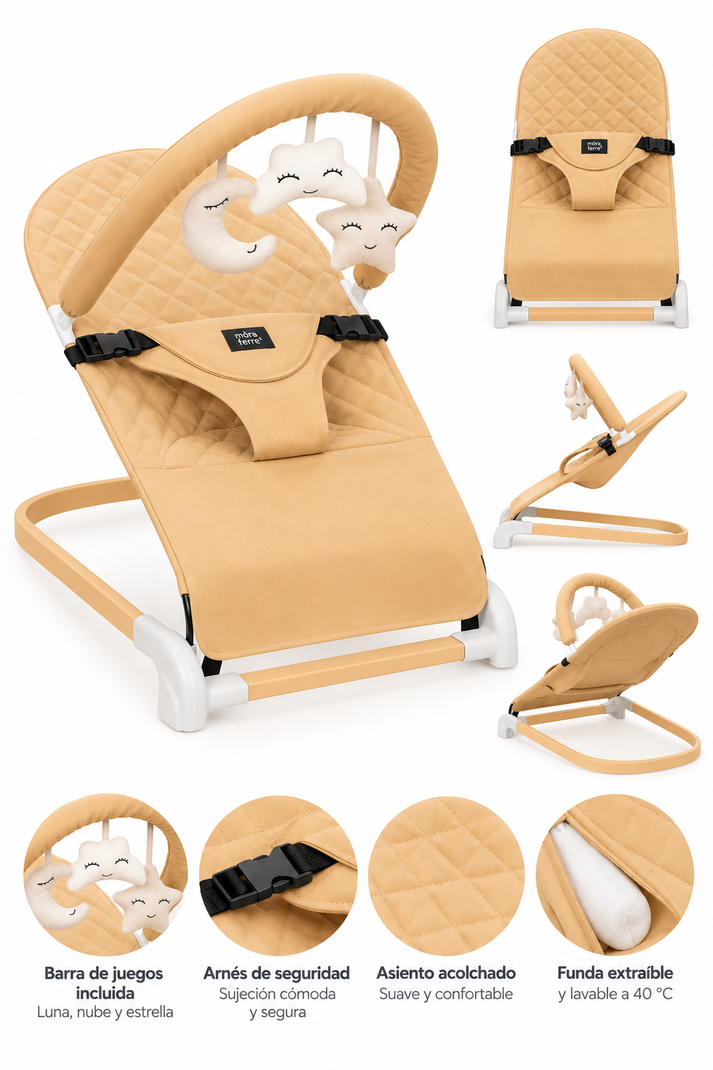 Hamaca Balancín Beige Interbaby