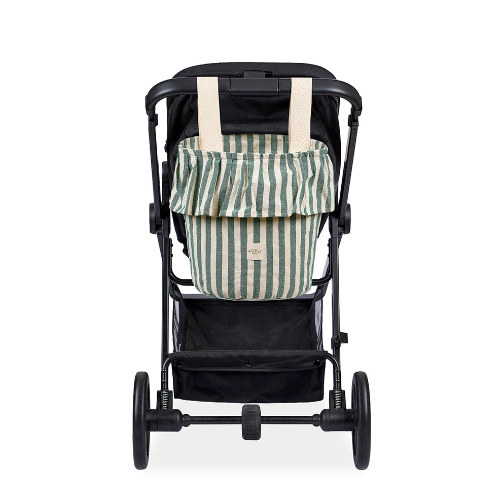 Bolso Basket Stripe Verde Koku