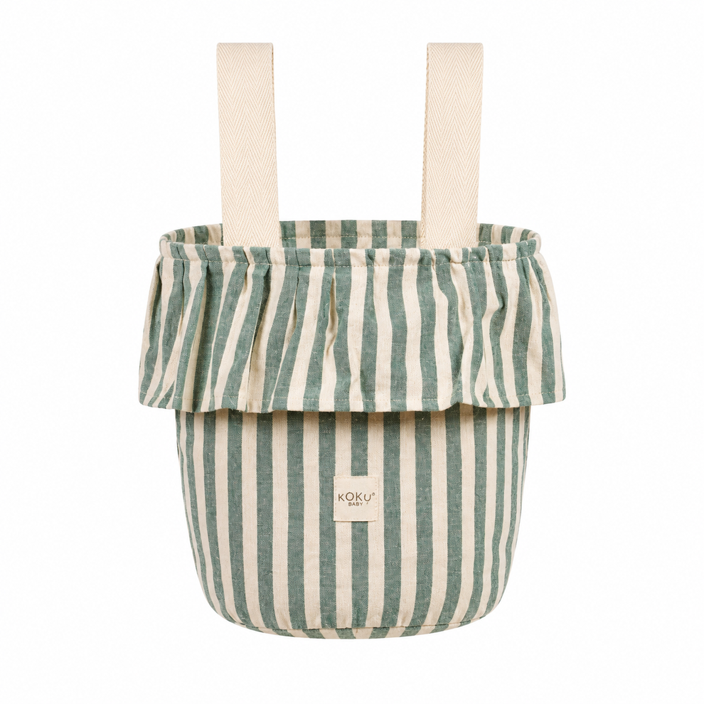 Bolso Basket Stripe Verde Koku