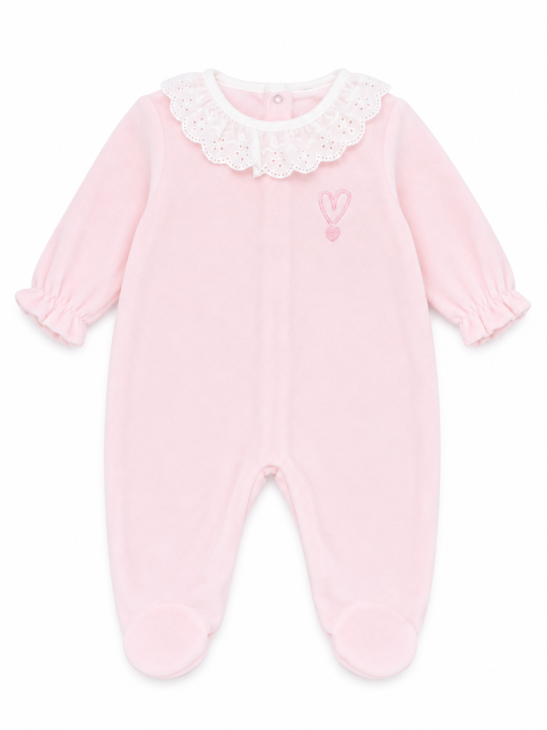 Pijama Terciopelo Puntilla