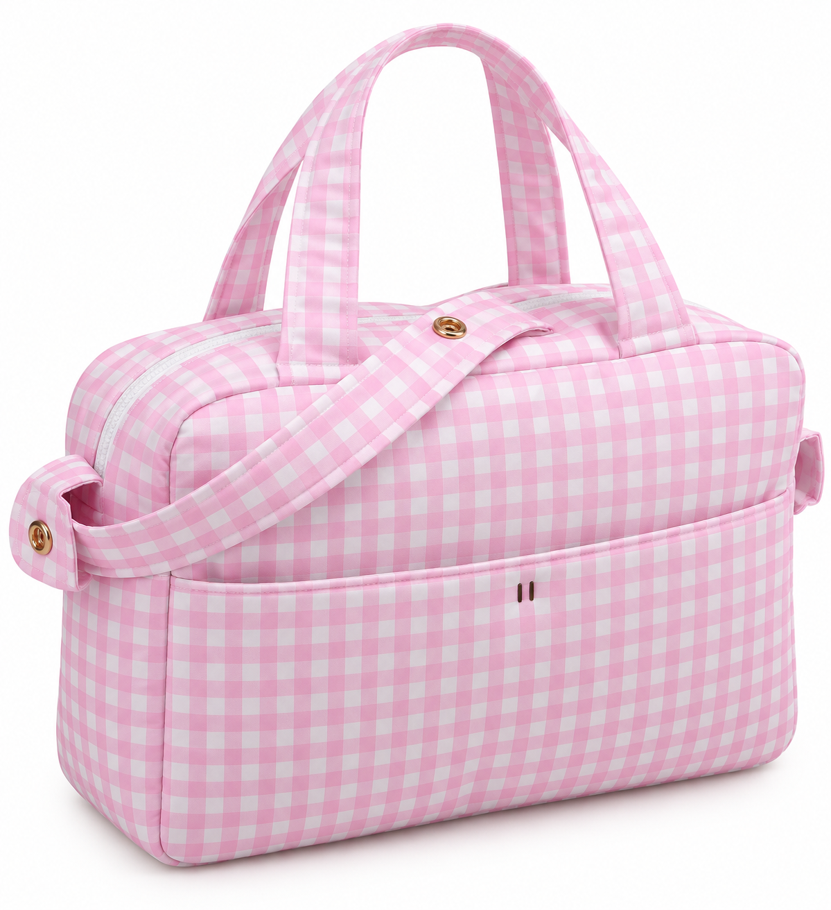 Bolso Maternal Vichy Rosa Babypasitos
