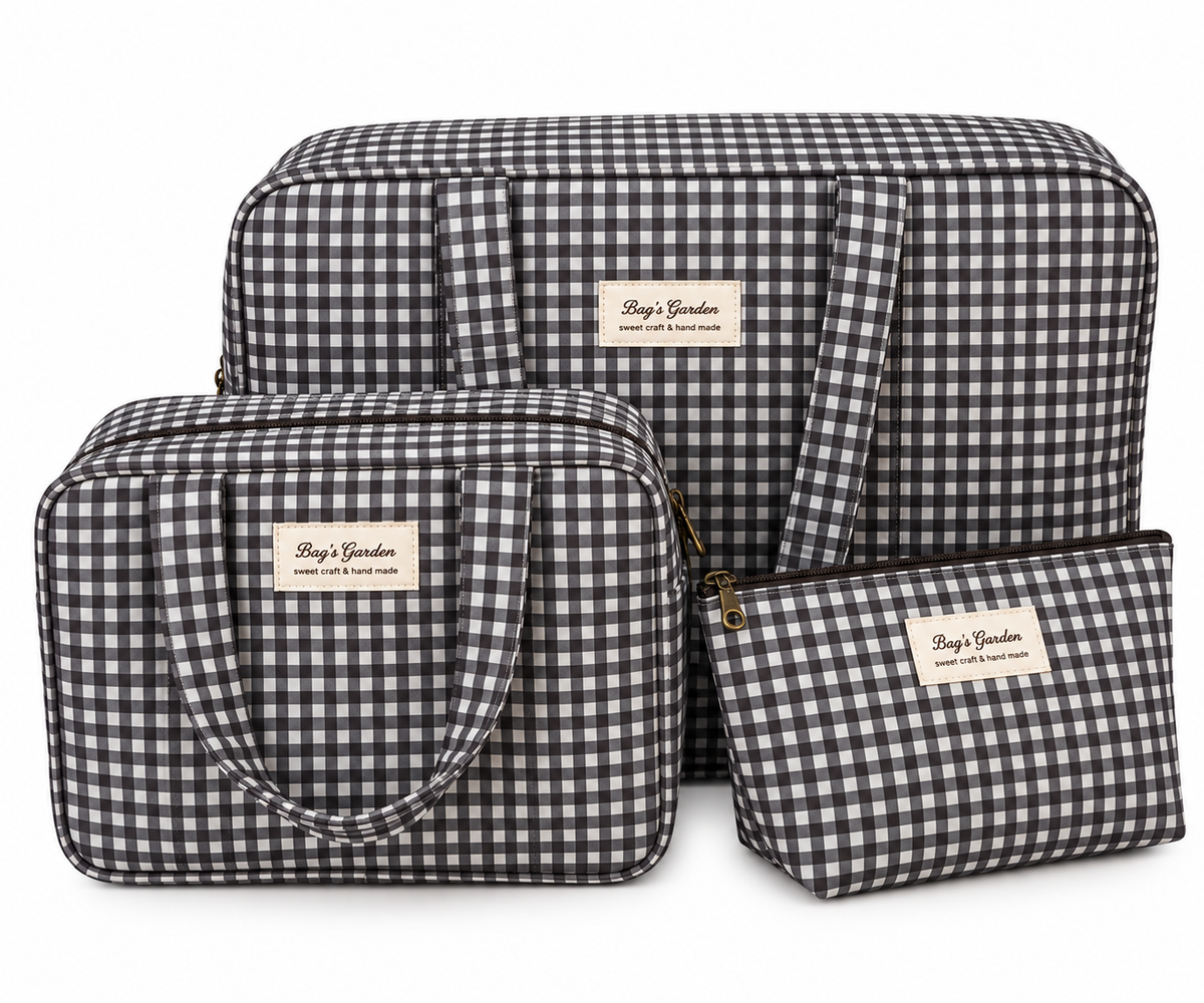 Pack Bolsos Vichy Negro