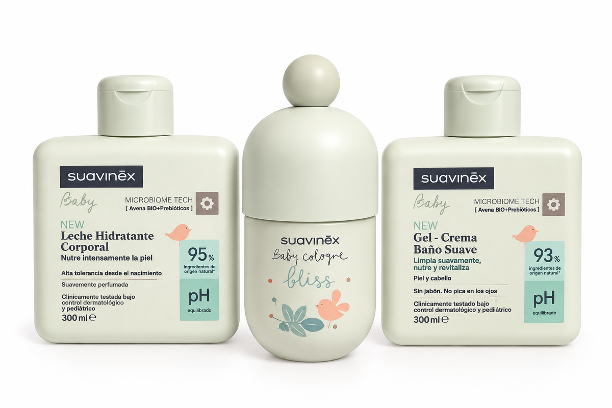 Set Suavinex Colonia, Gel y Leche Hidratante Corporal