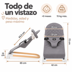 Hamaca Balancín Gris Interbaby