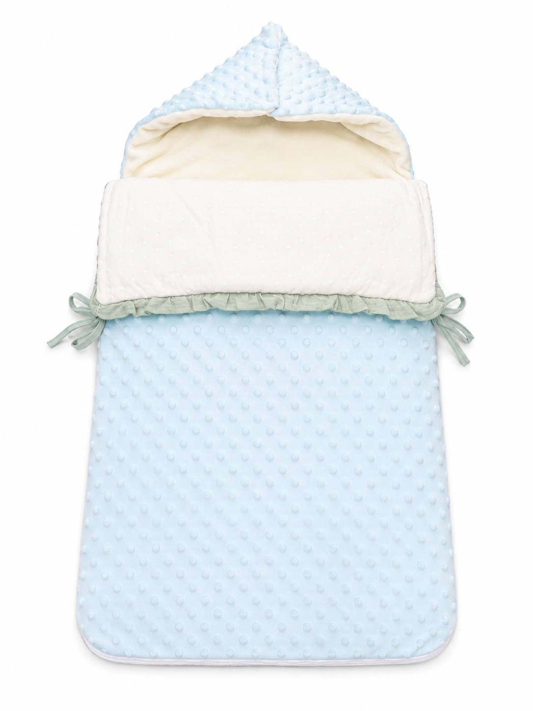 Saco Capazo Burbujas Verde Agua