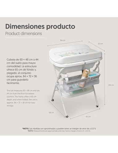 Bañera Cambiador Dino Interbaby