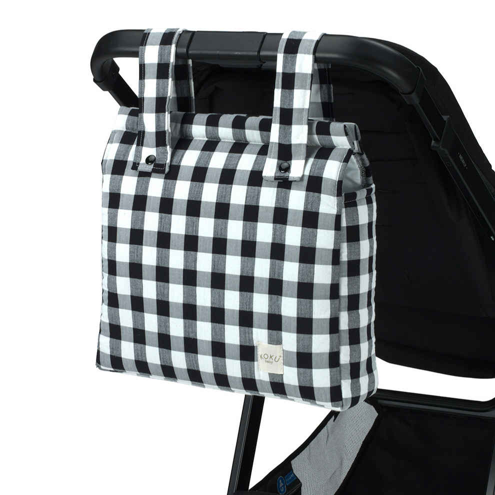 Bolso Panera Vichy Negro Koku