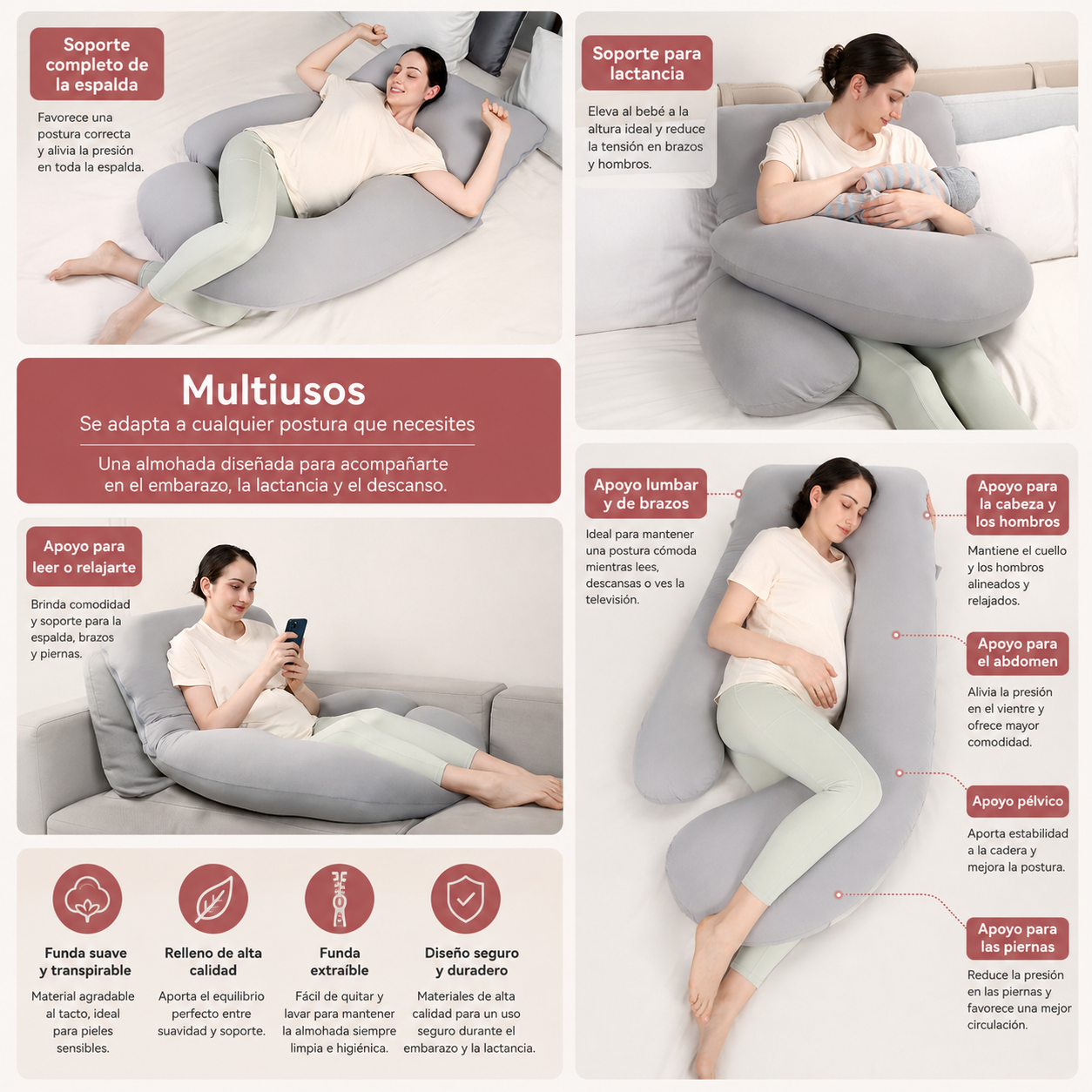 Almohada Lactancia Momcozy