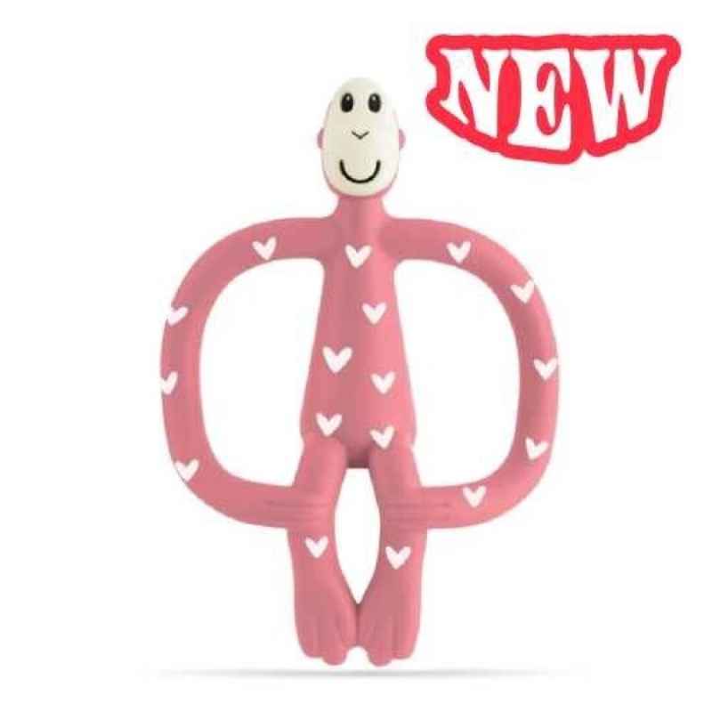 Mordedor Matchstick Monkey Rosa - Corazones
