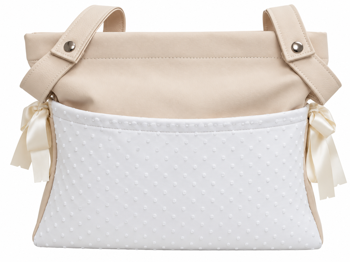 Bolso Panera Beige Plumeti