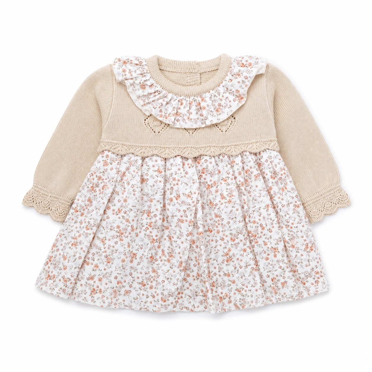 Vestido Flor Camel